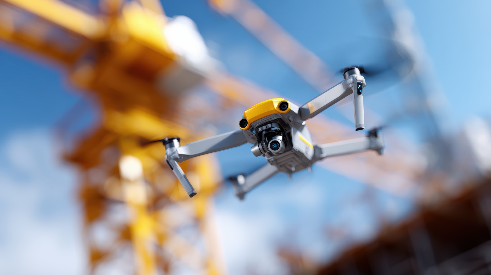 eine fliegende Drohne